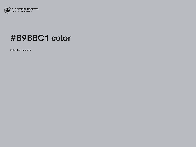 #B9BBC1 color image