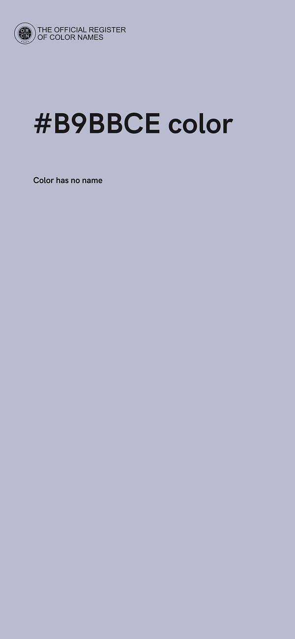 #B9BBCE color image