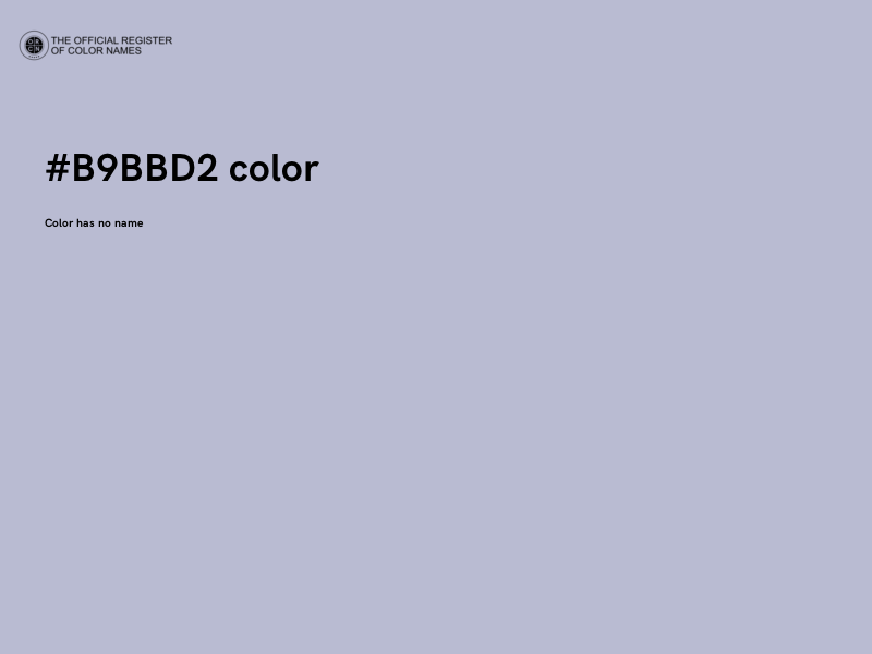 #B9BBD2 color image