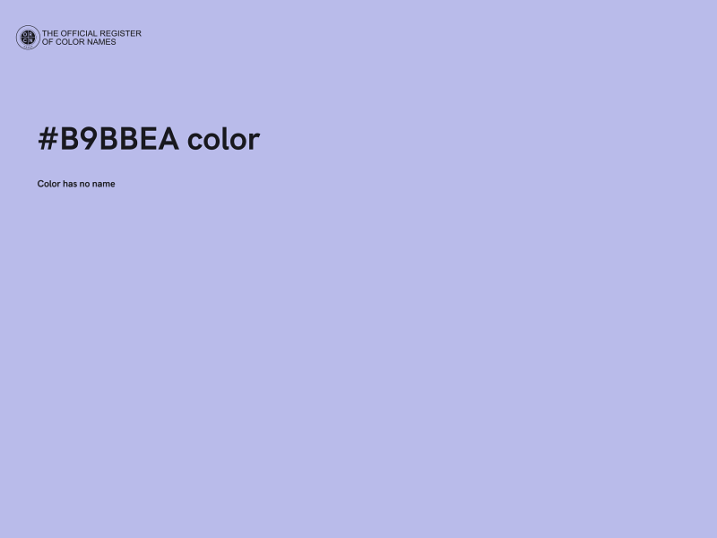#B9BBEA color image