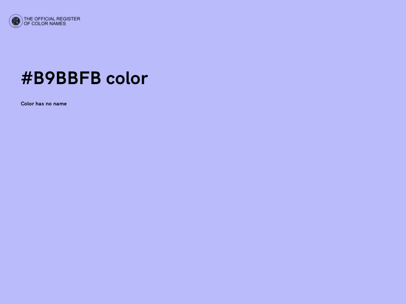 #B9BBFB color image
