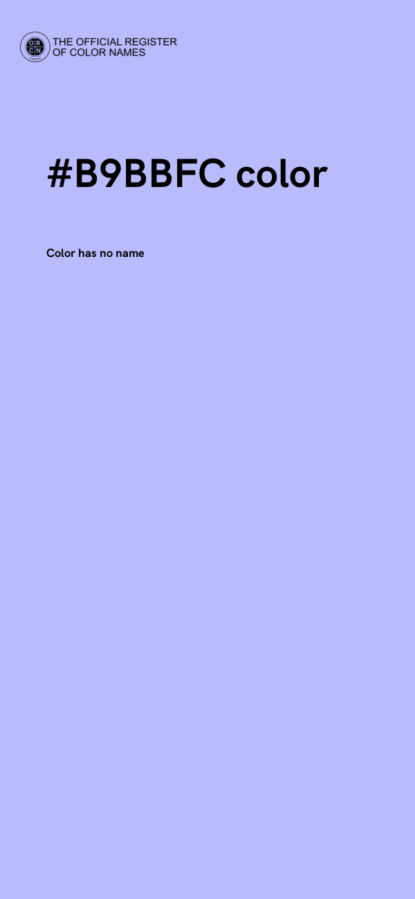 #B9BBFC color image