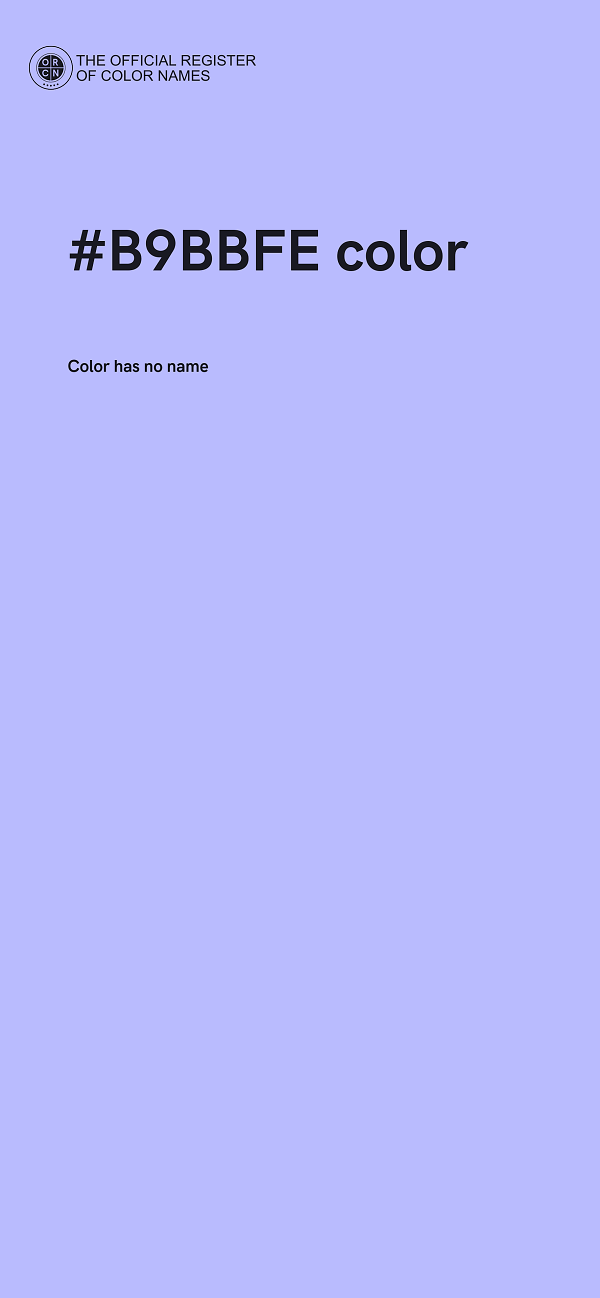 #B9BBFE color image