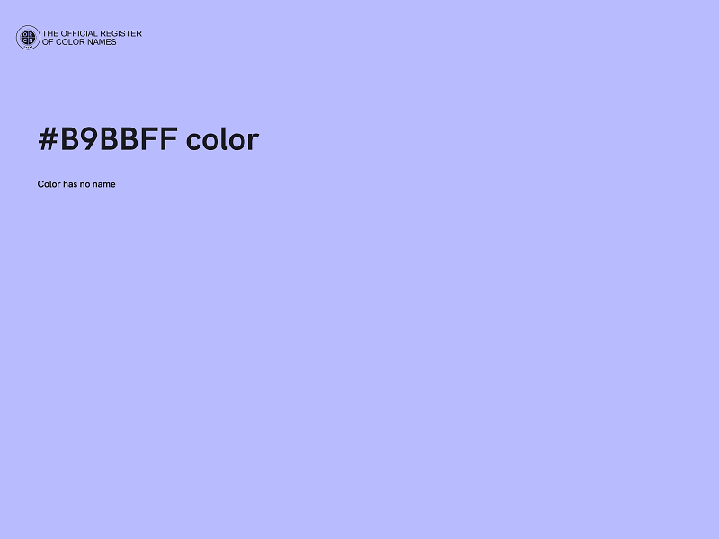 #B9BBFF color image