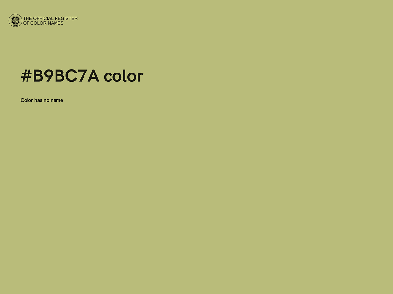 #B9BC7A color image