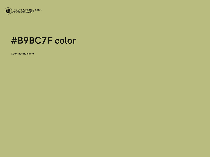 #B9BC7F color image