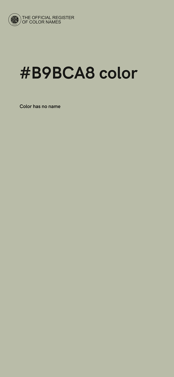 #B9BCA8 color image