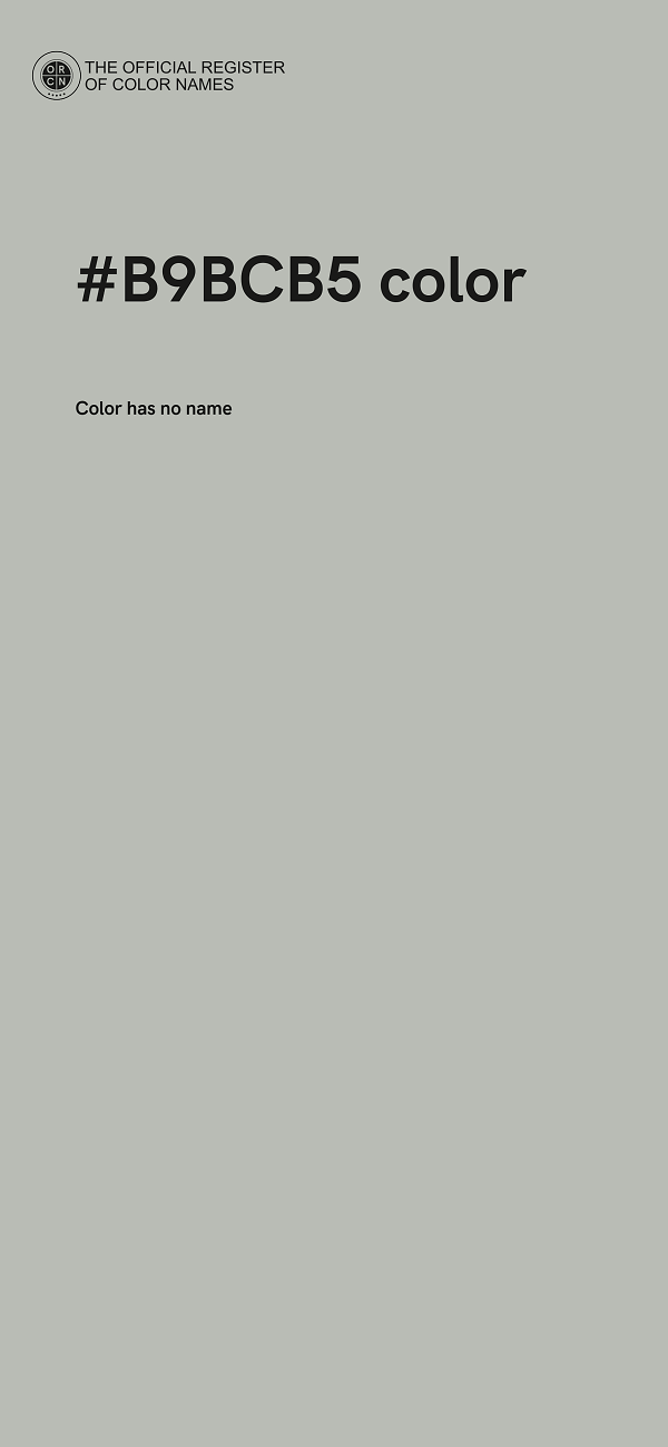 #B9BCB5 color image