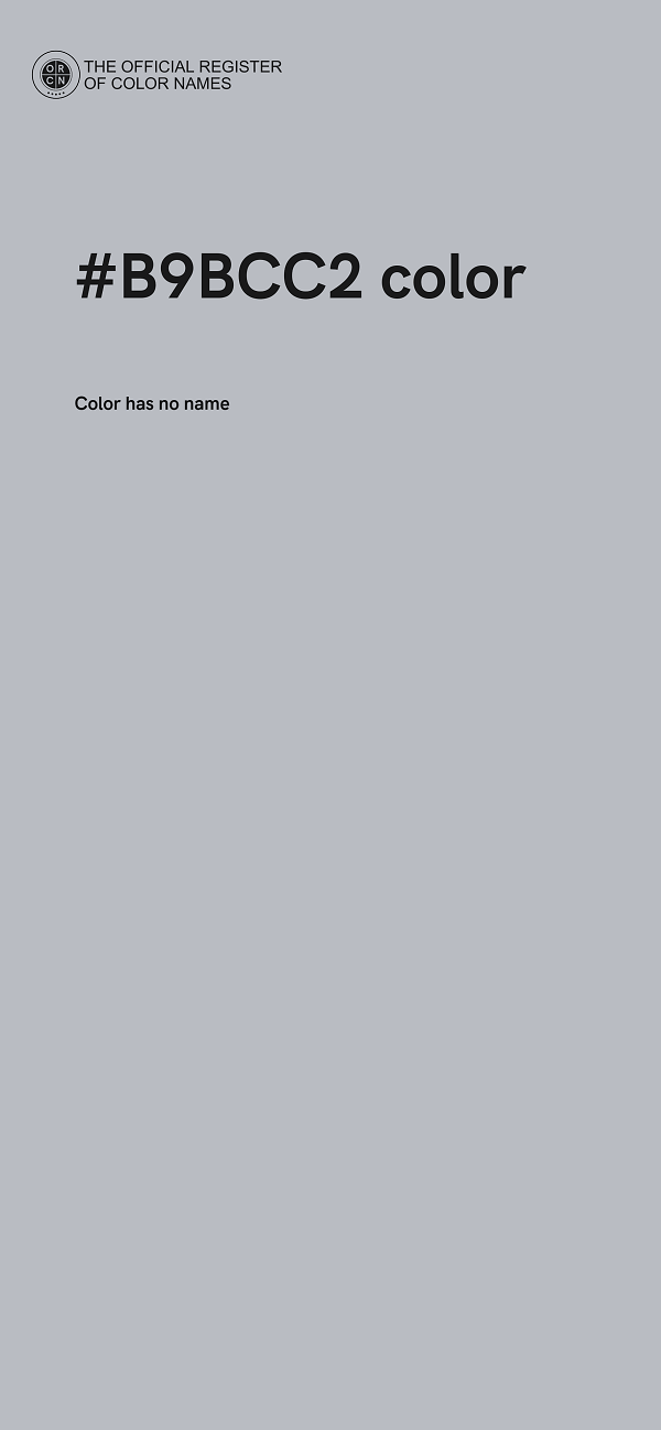 #B9BCC2 color image
