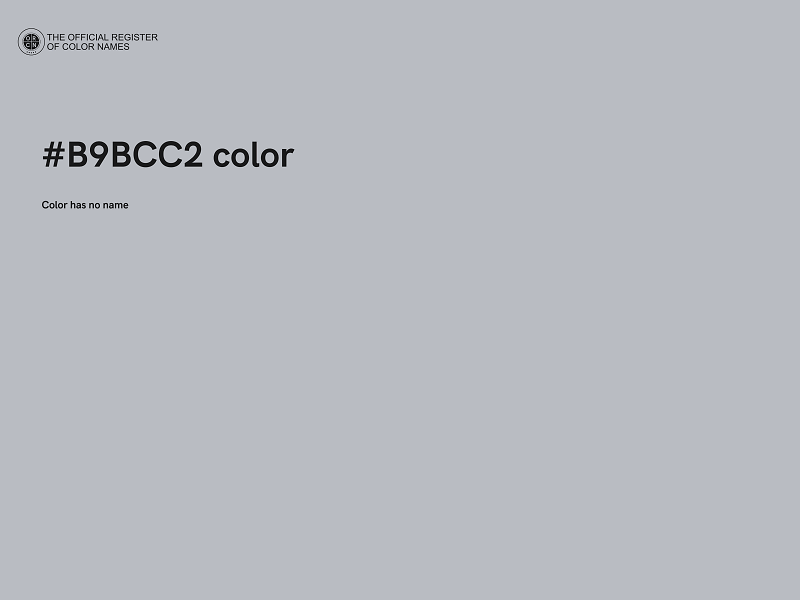 #B9BCC2 color image