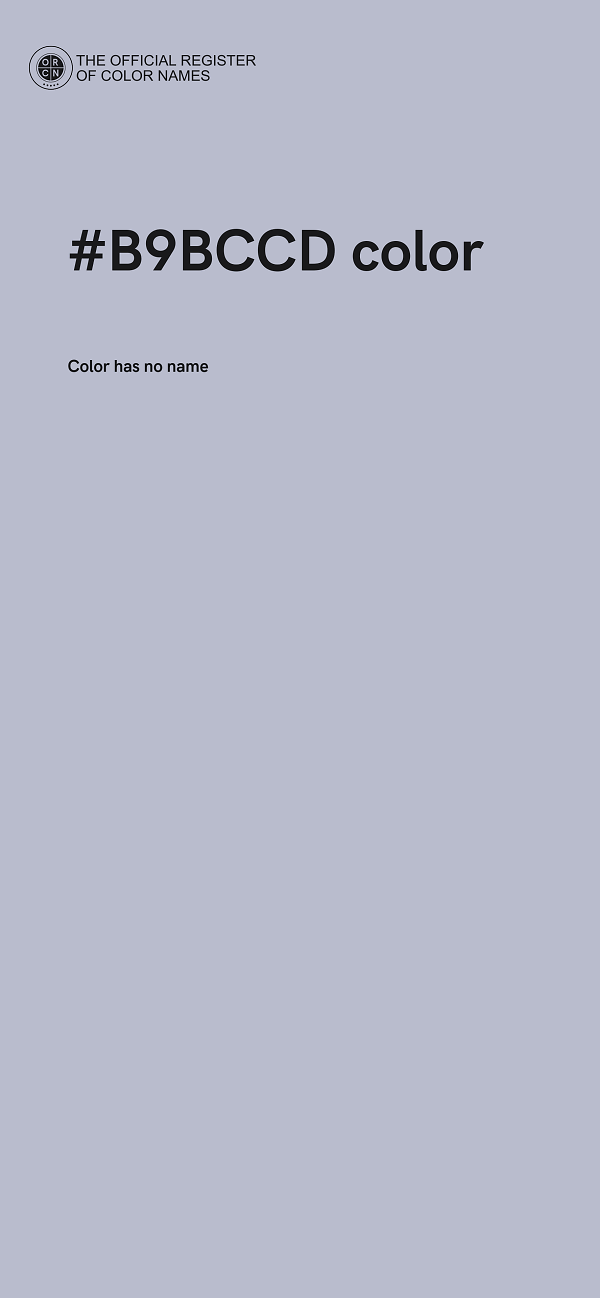 #B9BCCD color image