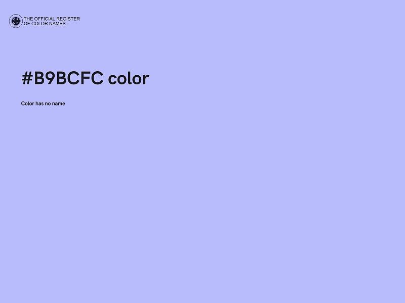 #B9BCFC color image