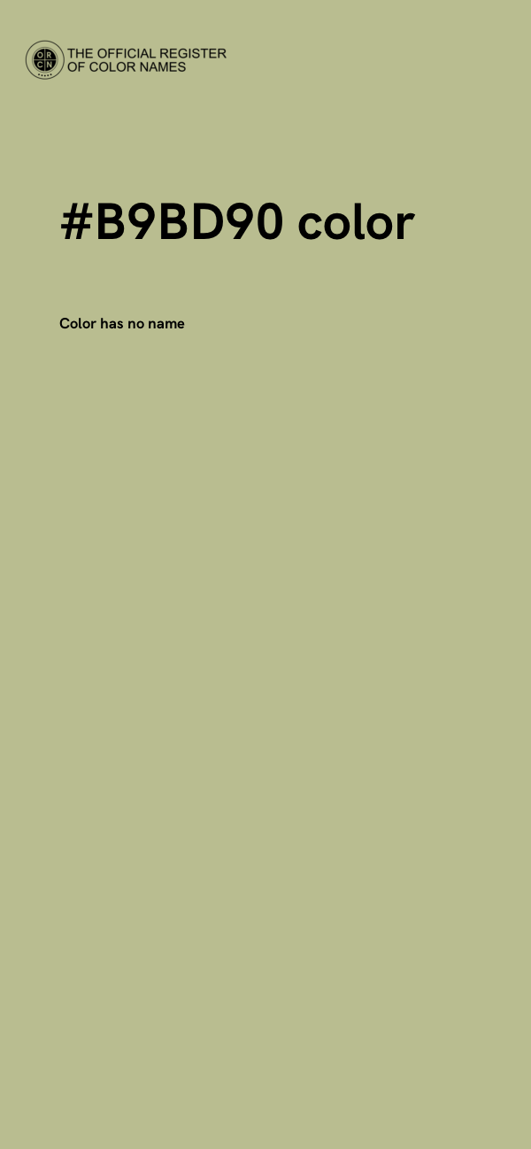 #B9BD90 color image