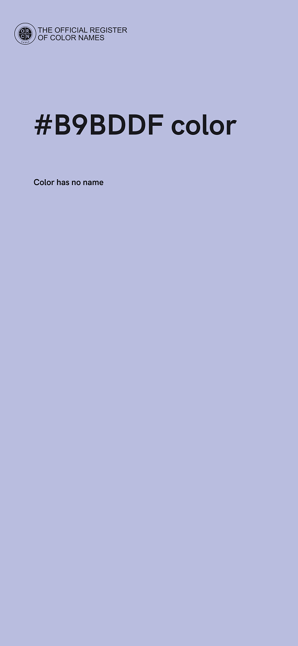 #B9BDDF color image