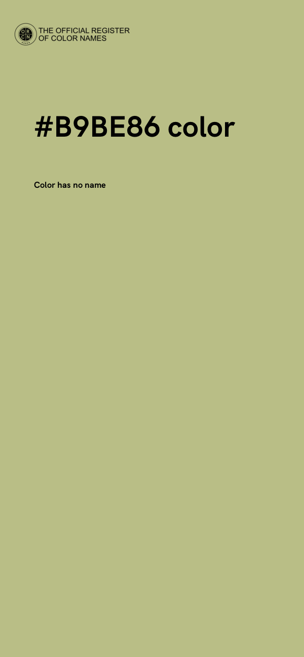 #B9BE86 color image