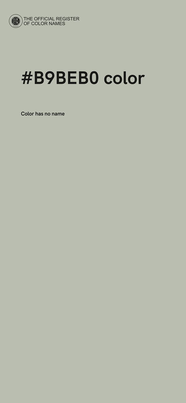#B9BEB0 color image