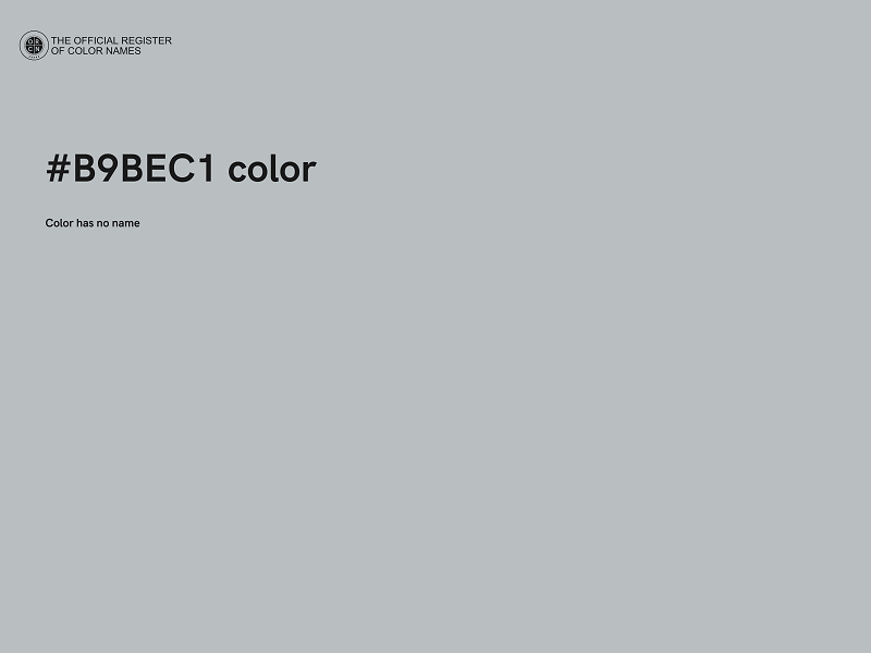 #B9BEC1 color image