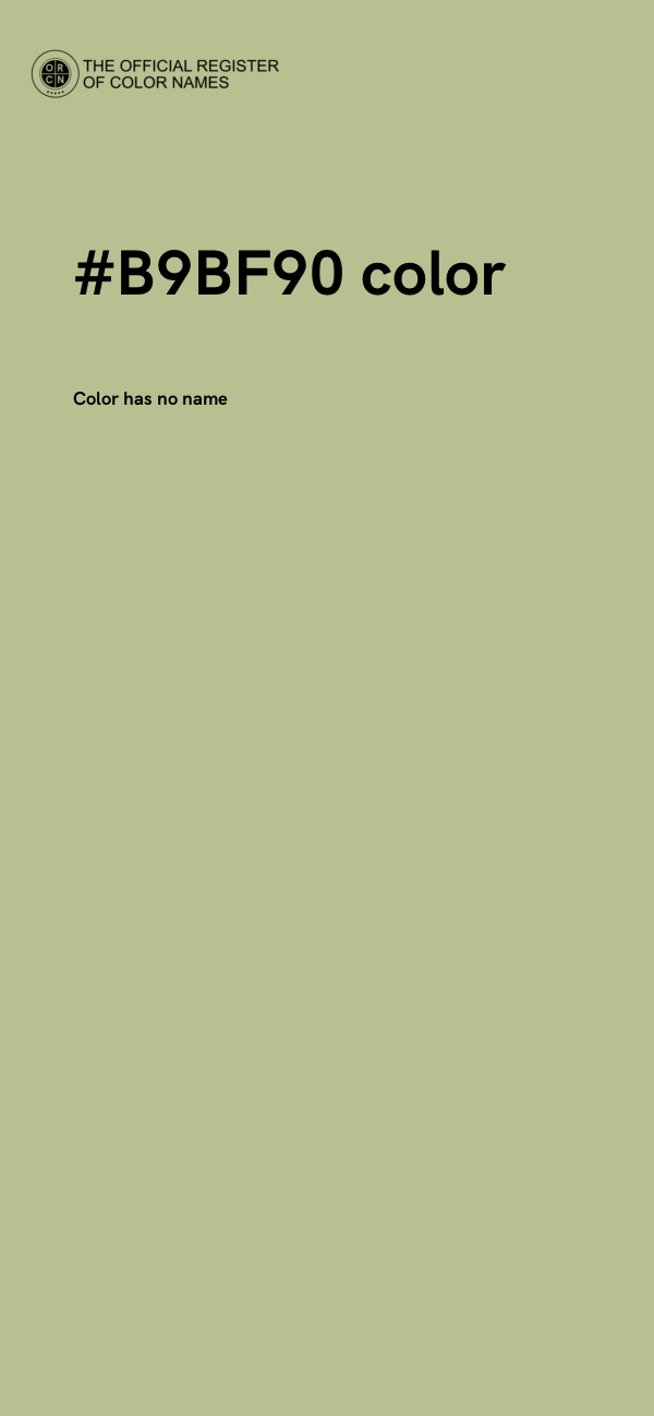 #B9BF90 color image