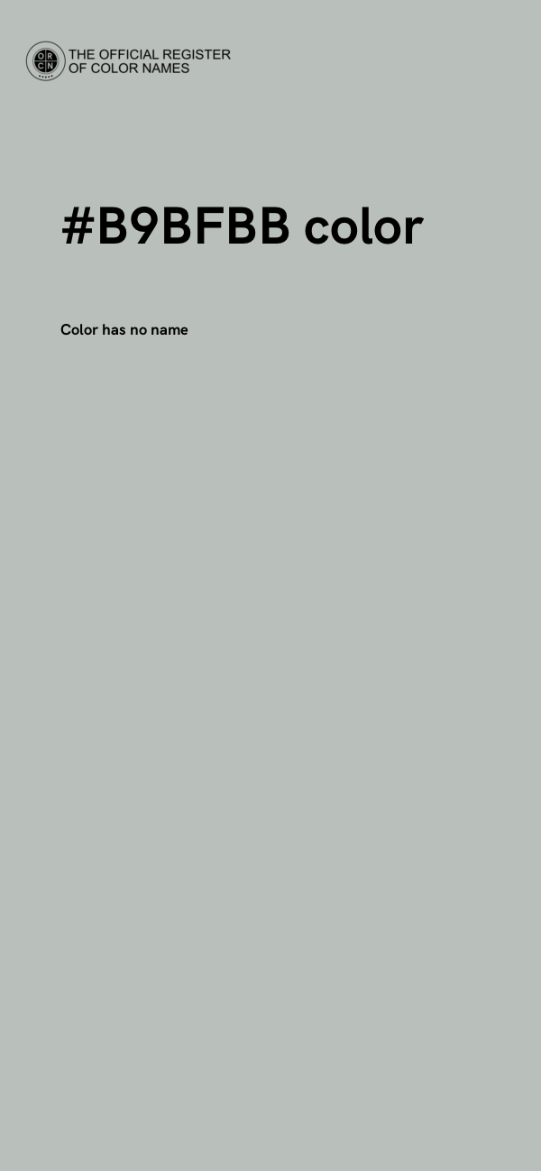 #B9BFBB color image