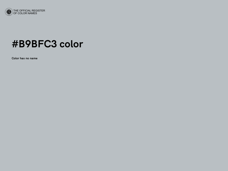 #B9BFC3 color image