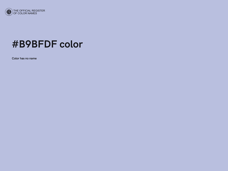 #B9BFDF color image