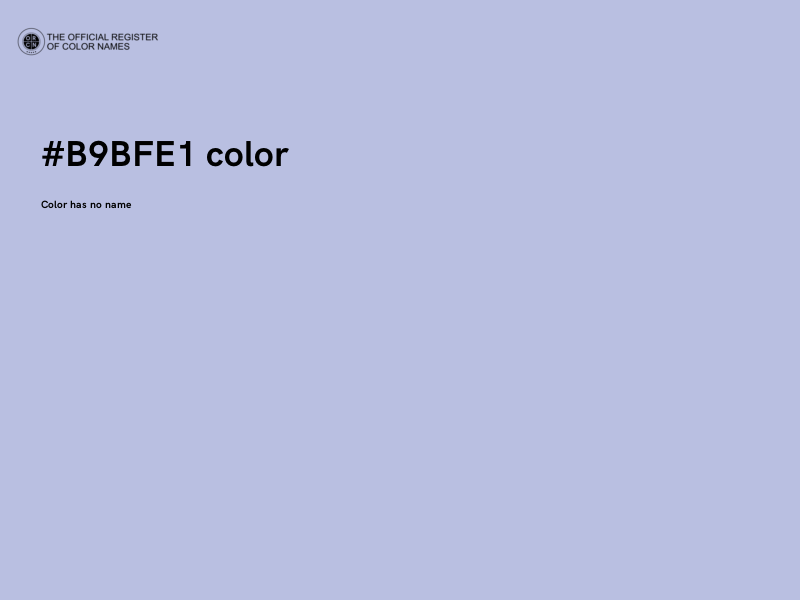 #B9BFE1 color image