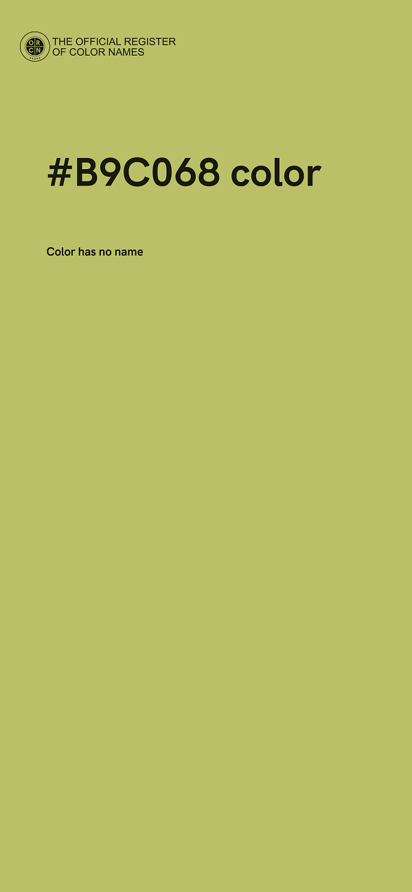 #B9C068 color image