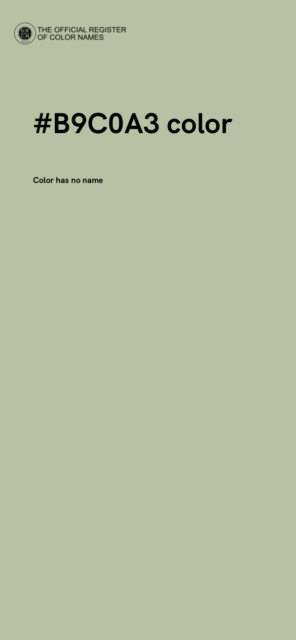 #B9C0A3 color image