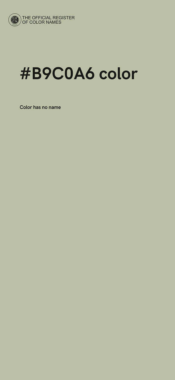 #B9C0A6 color image