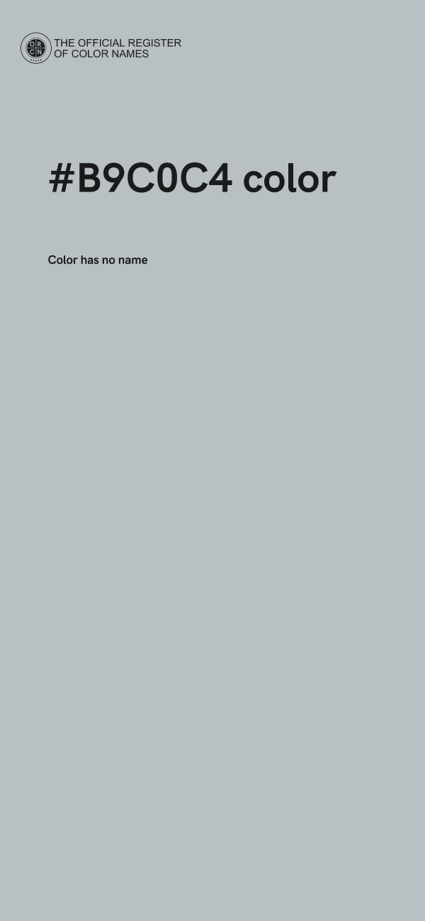 #B9C0C4 color image