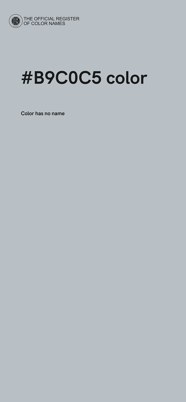 #B9C0C5 color image