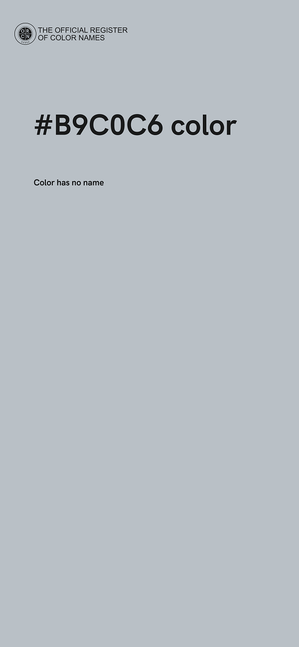 #B9C0C6 color image