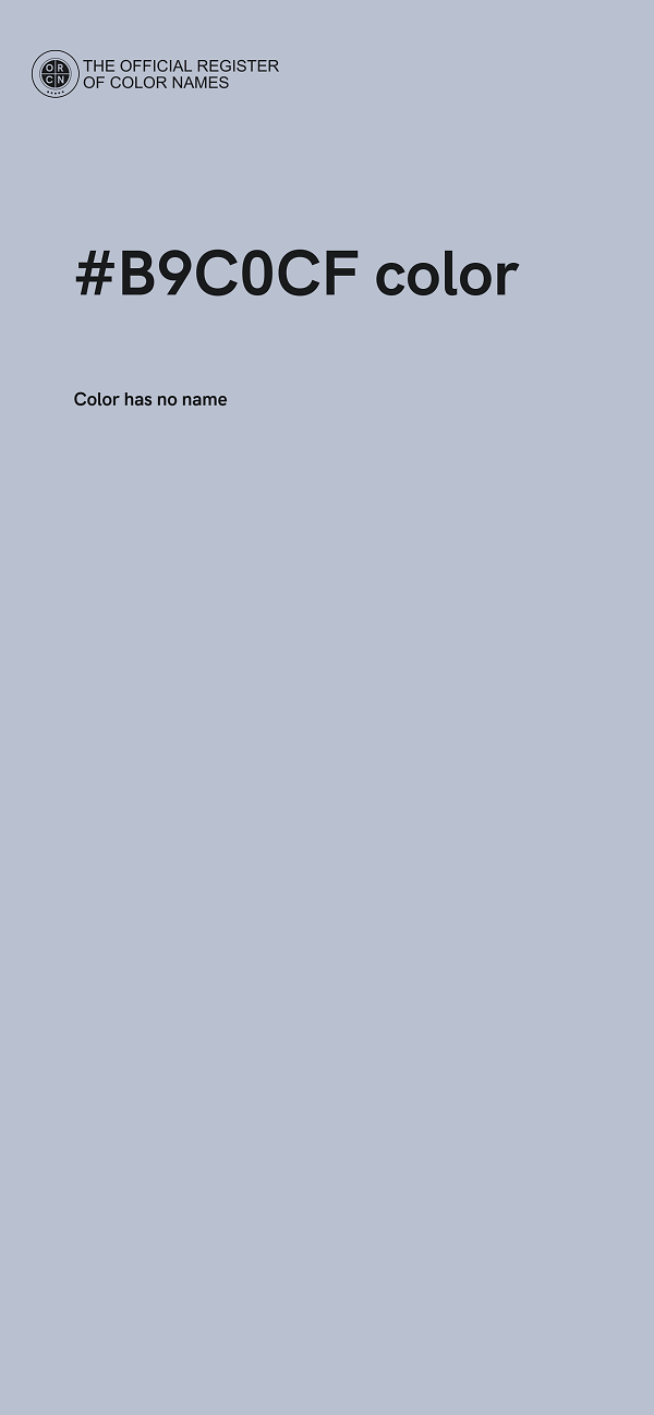 #B9C0CF color image