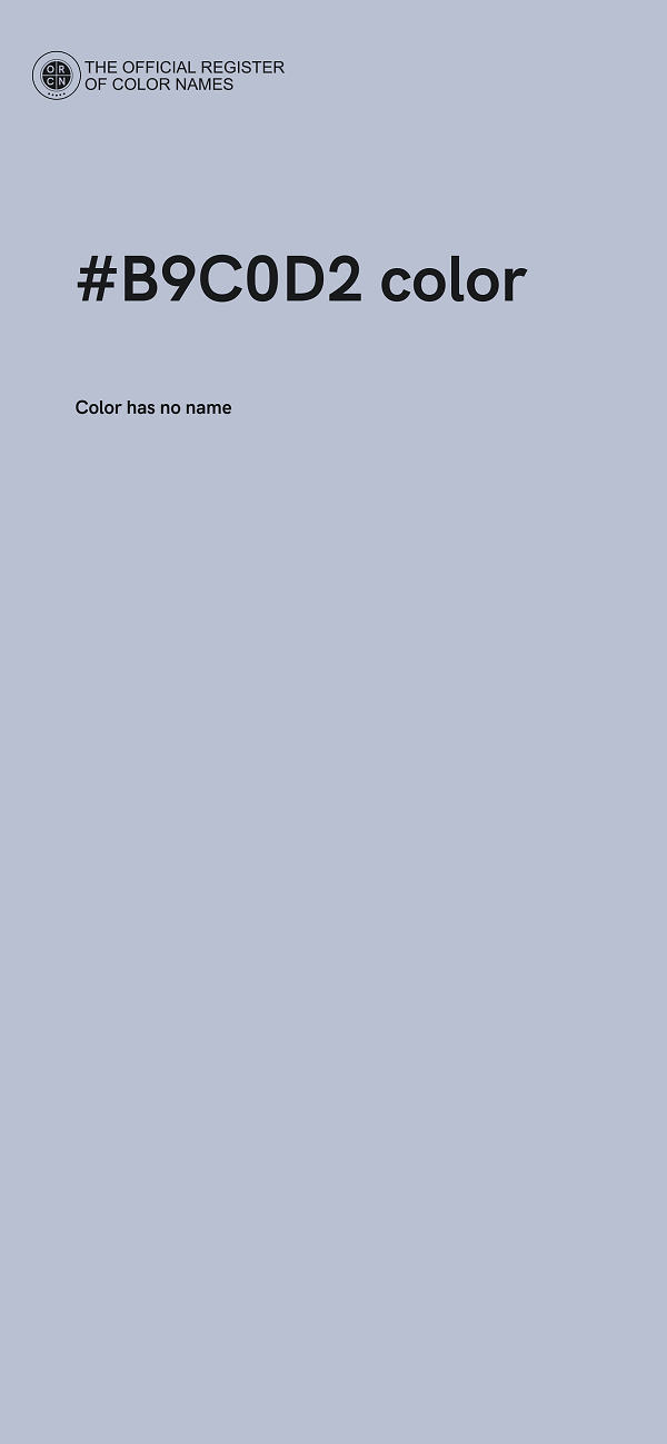 #B9C0D2 color image