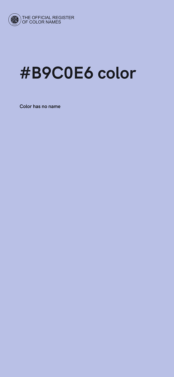 #B9C0E6 color image
