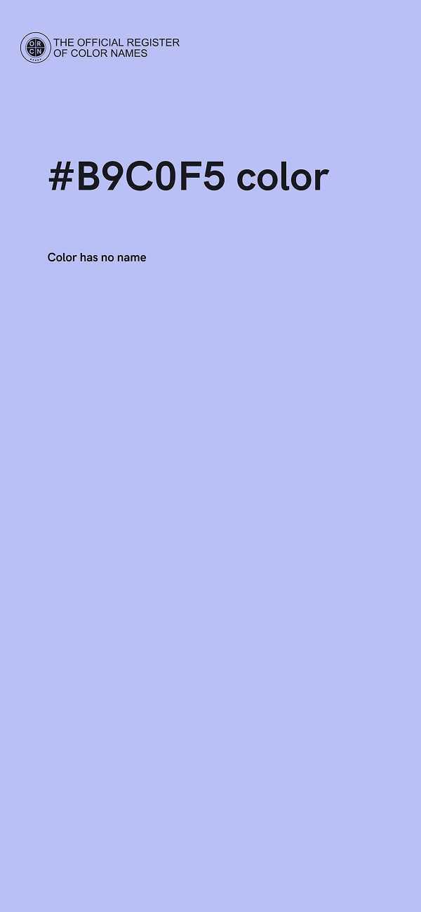 #B9C0F5 color image