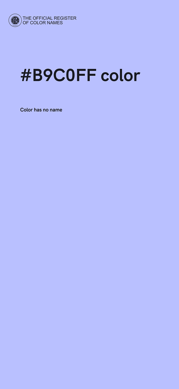 #B9C0FF color image