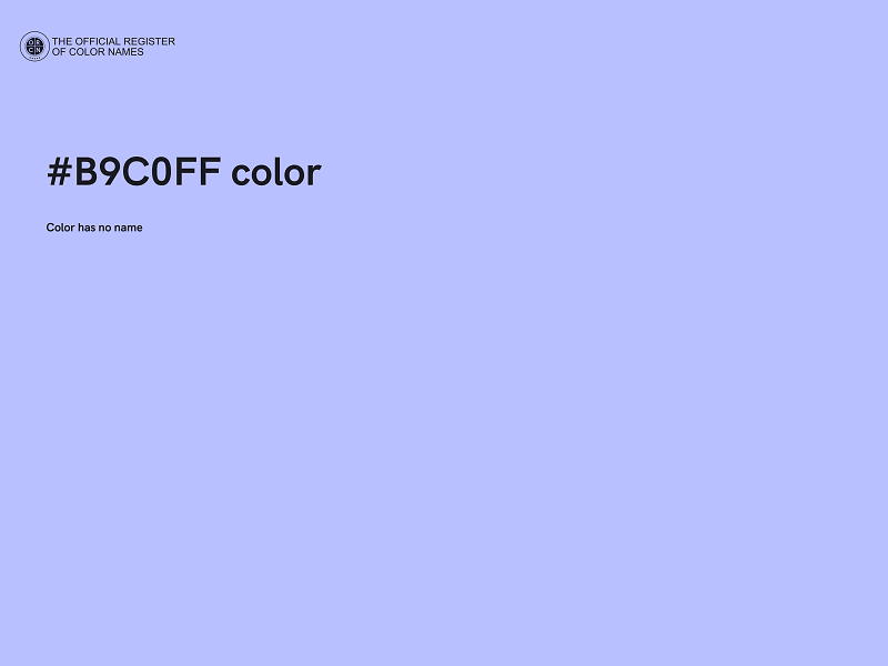 #B9C0FF color image