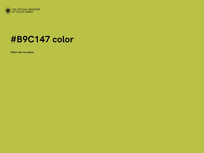 #B9C147 color image