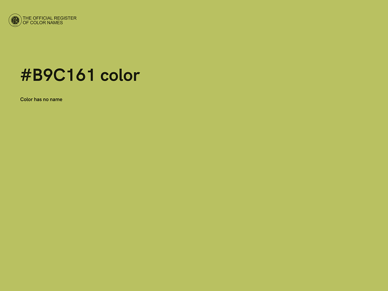 #B9C161 color image