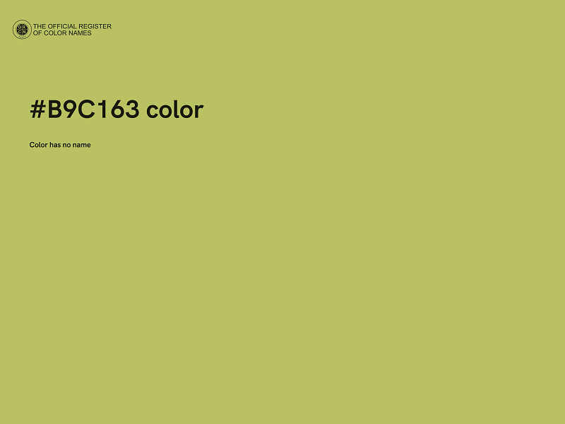 #B9C163 color image