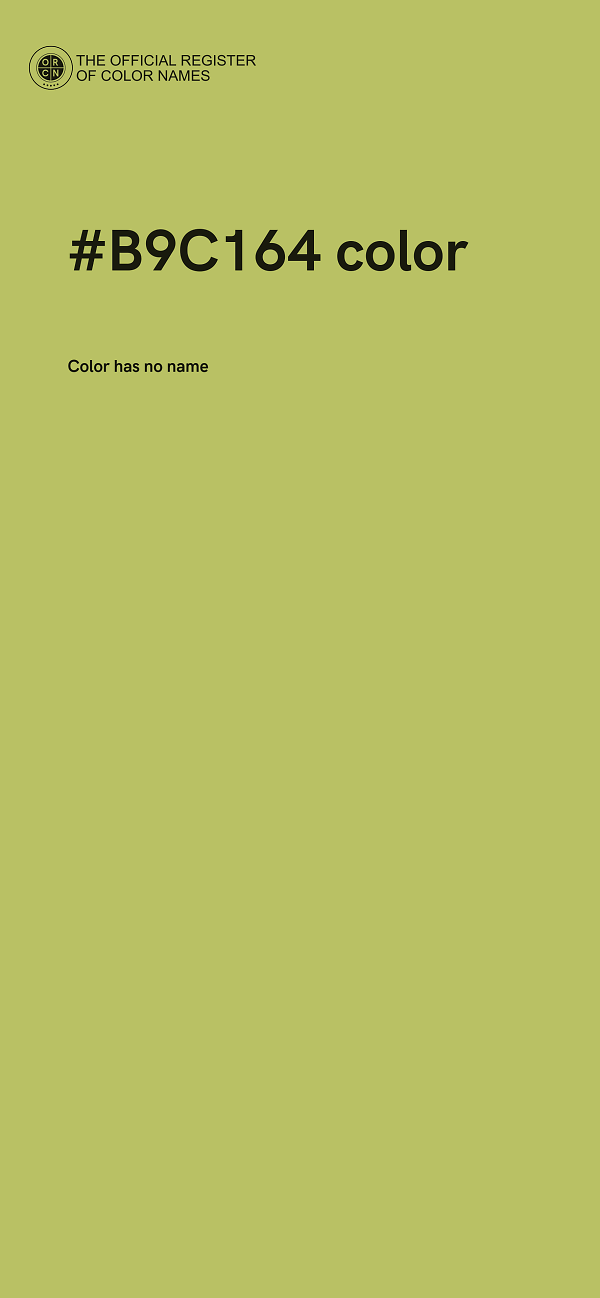 #B9C164 color image