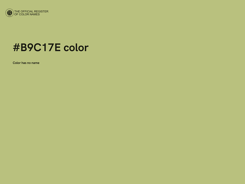 #B9C17E color image