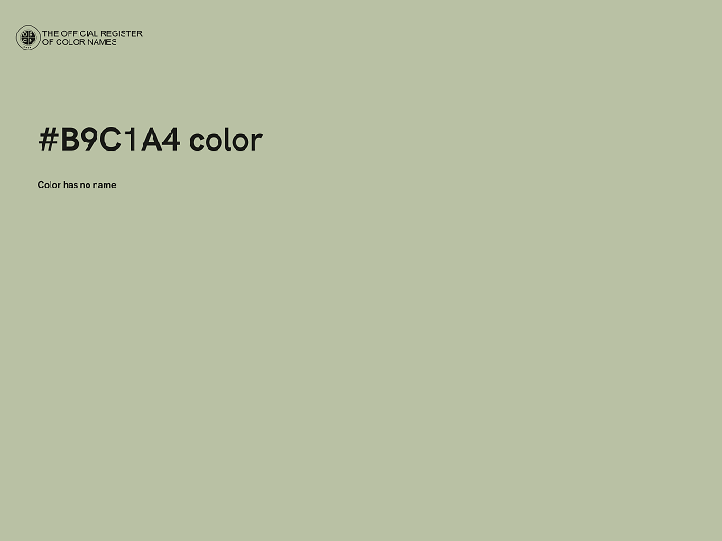 #B9C1A4 color image