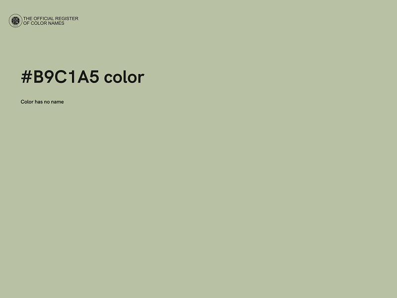 #B9C1A5 color image