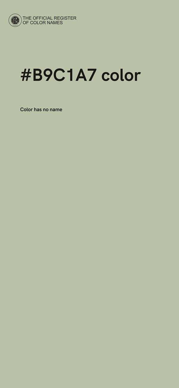 #B9C1A7 color image