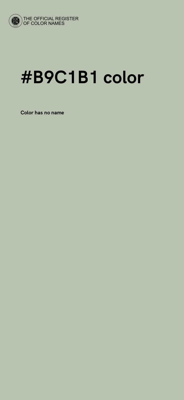 #B9C1B1 color image