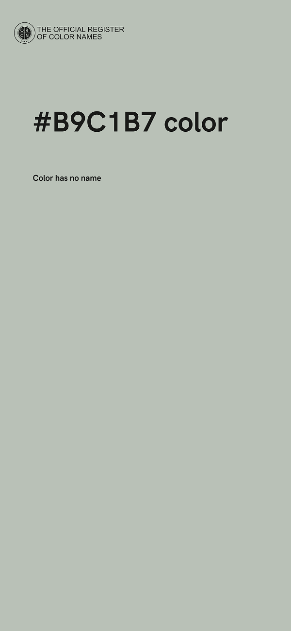 #B9C1B7 color image