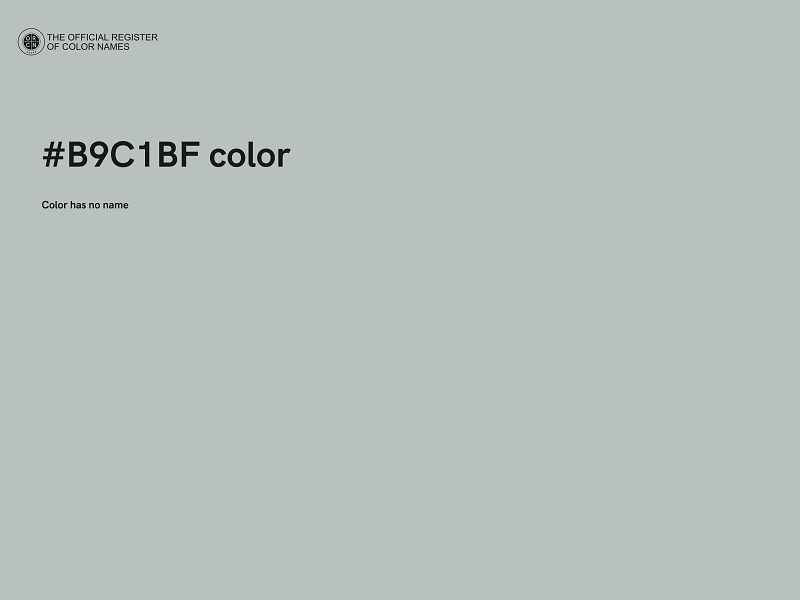 #B9C1BF color image