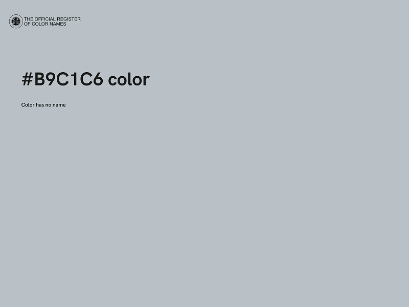 #B9C1C6 color image